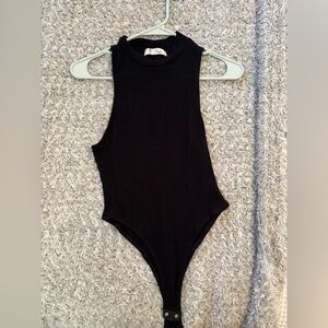 Forever 21 black ribbed knit bodysuit